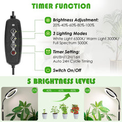 LBW Grow Light showing full spectrum LEDs