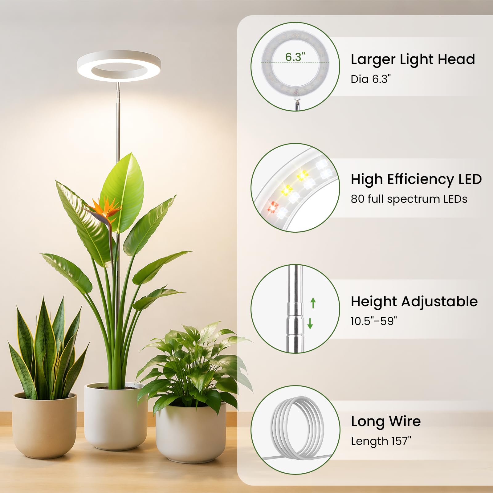 LBW Grow Light user manual and adapter included in the box