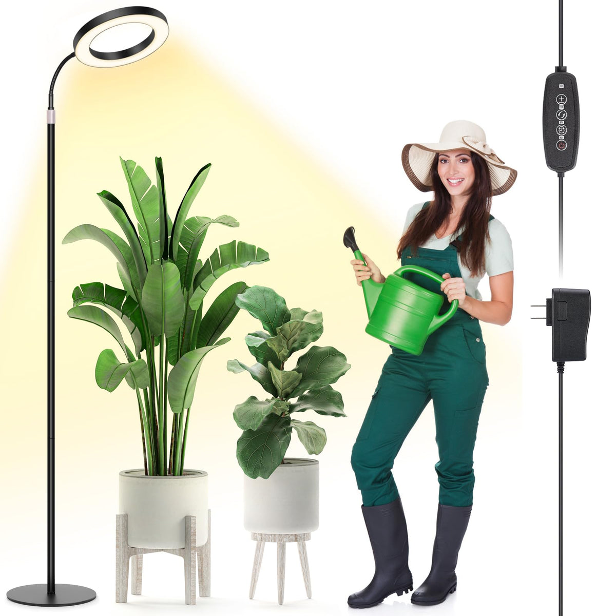 LBW Grow Light with adjustable height from 20 to 68 inches