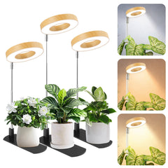 LBW grow light with bamboo grain design in a living room setting