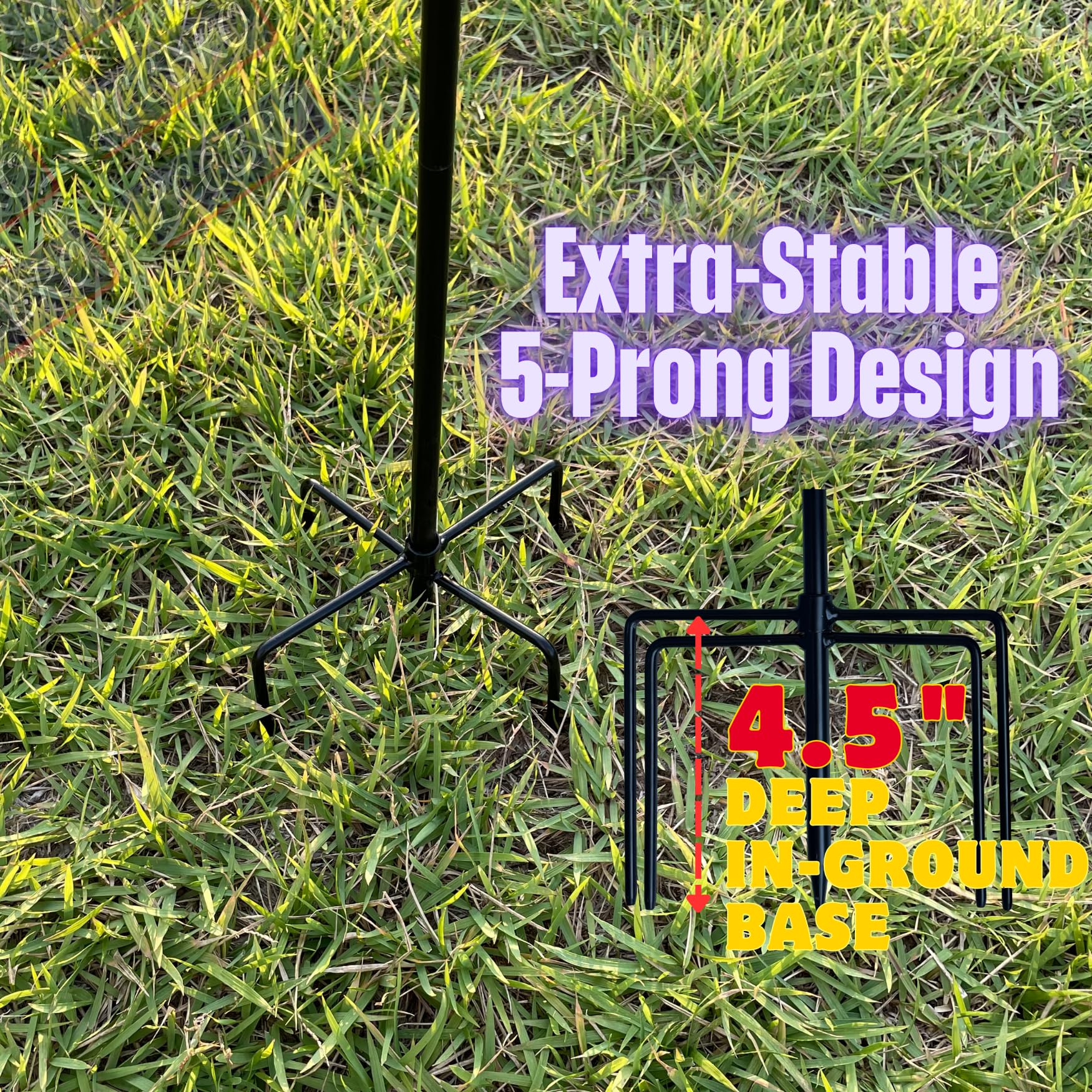 LCCBRO Garden Flag Stand with 12x18 inch double-sided flag attached