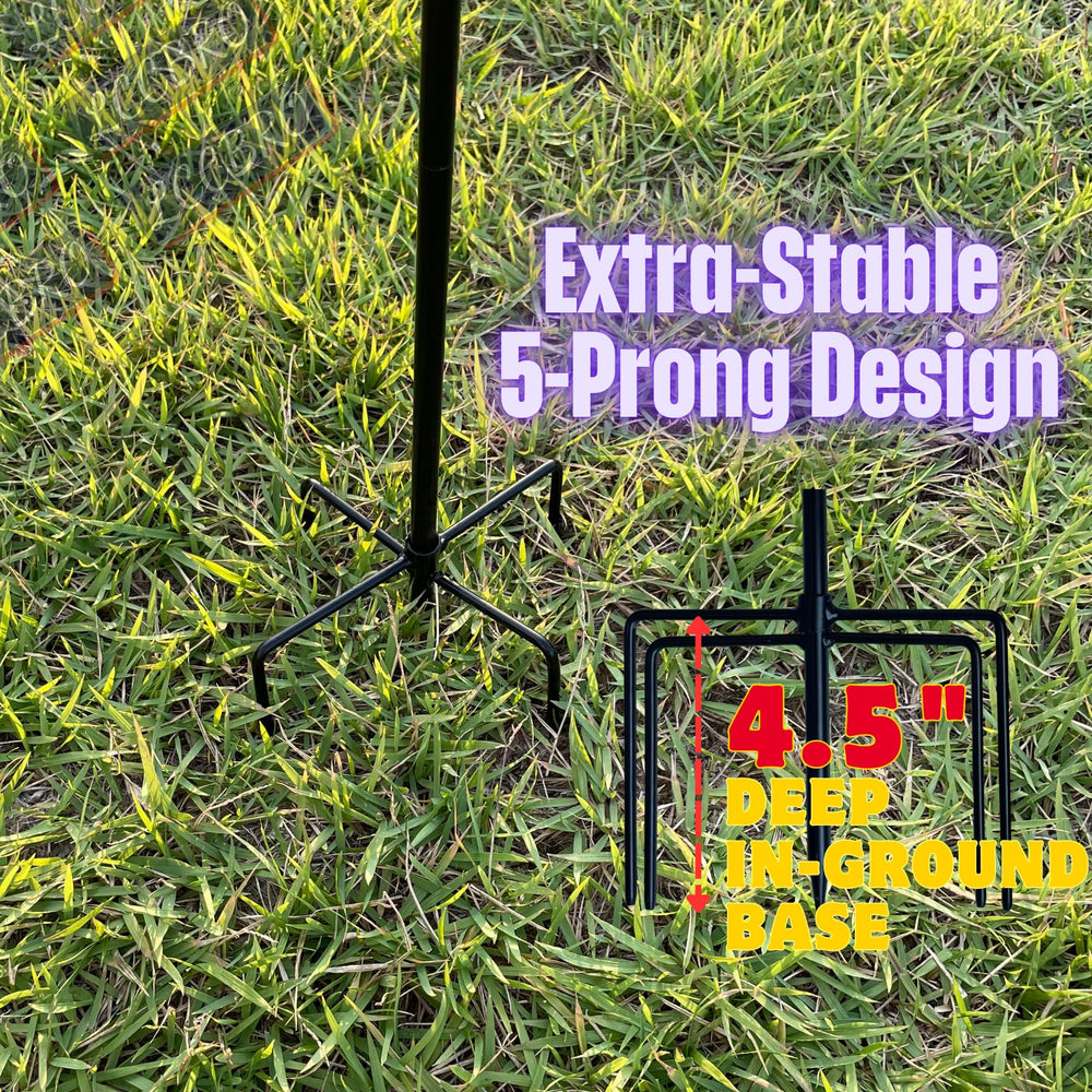 LCCBRO Garden Flag Stand with 12x18 inch double-sided flag attached