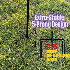 LCCBRO Garden Flag Stand with 12x18 inch double-sided flag attached