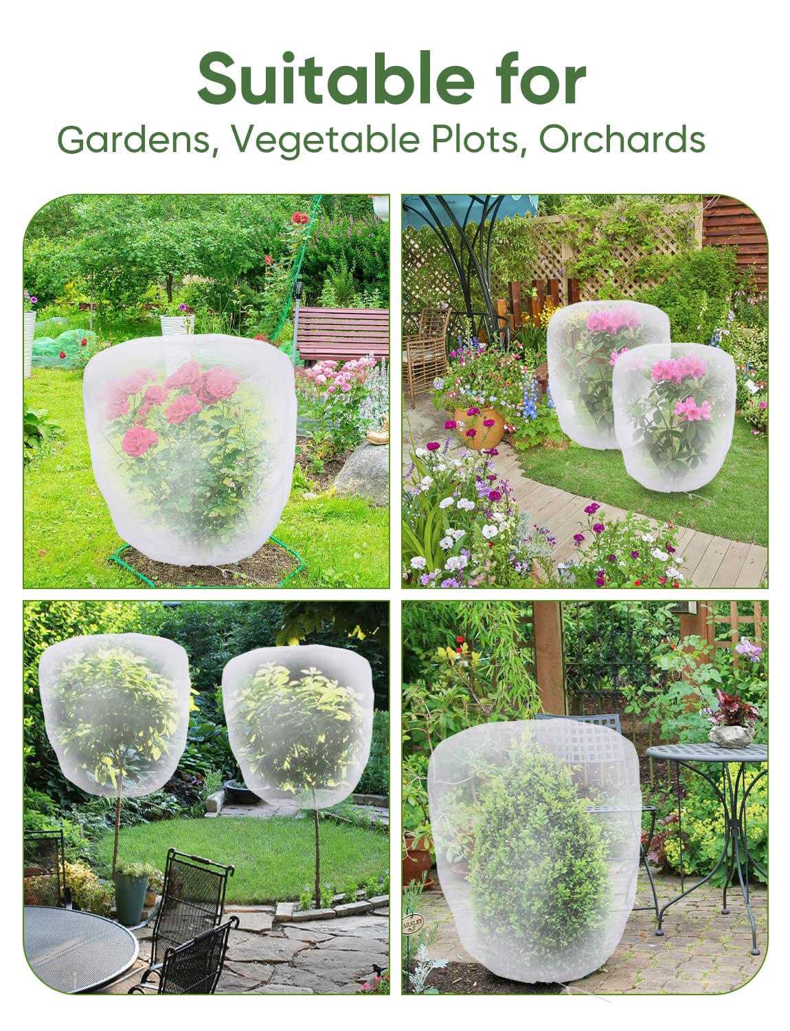 LCHUANG Bird Netting protecting blueberries