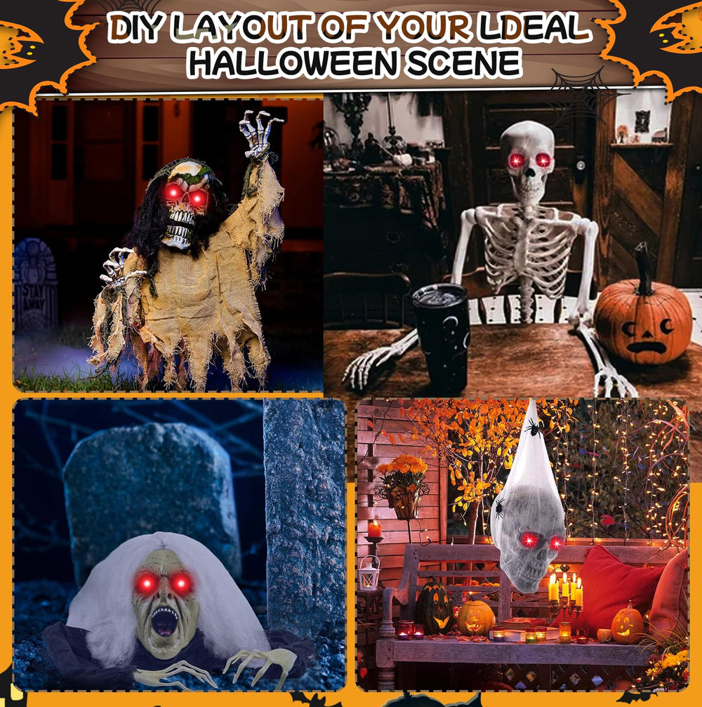 LCHUANG Halloween LED Glowing Eyes Lights red glowing effect
