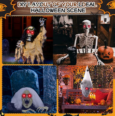 LCHUANG Halloween LED Glowing Eyes Lights red glowing effect