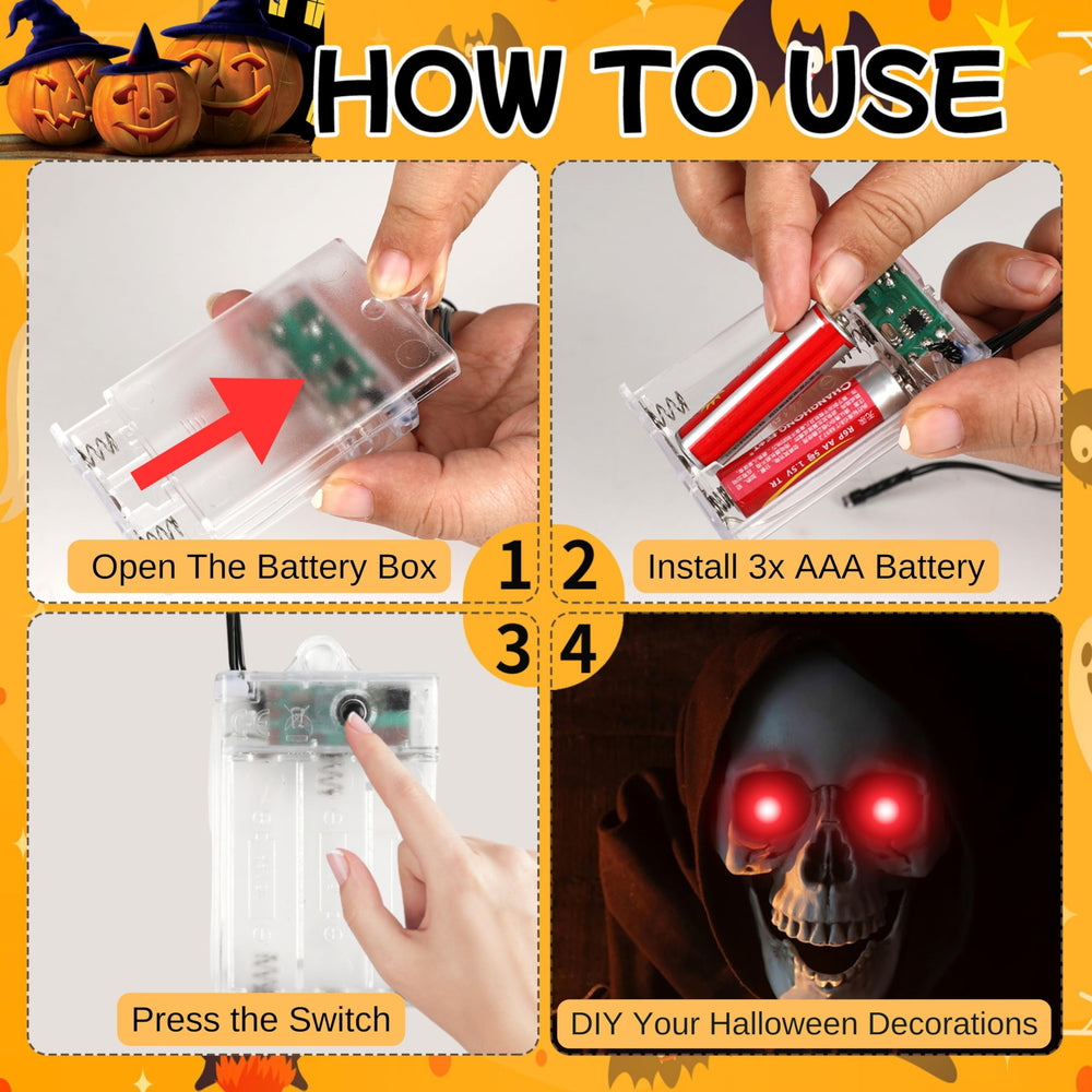 LCHUANG Halloween LED Glowing Eyes Lights remote control
