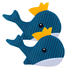 LCHUANG Hot Tub Scum Absorber Whale front view in blue