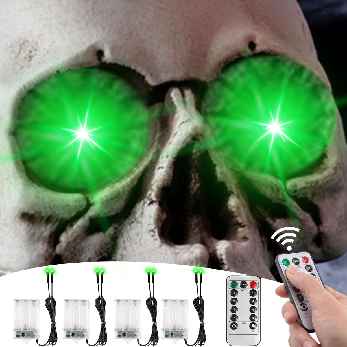 LCHUANG LED Glowing Eyes Halloween decoration lights front view