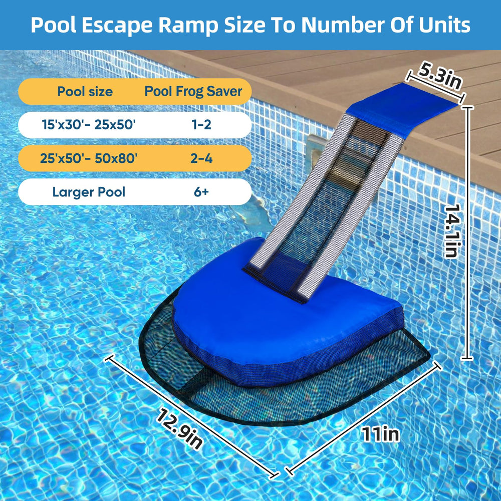 LCHUANG Pool Animal Escape Ramp being installed in swimming pool