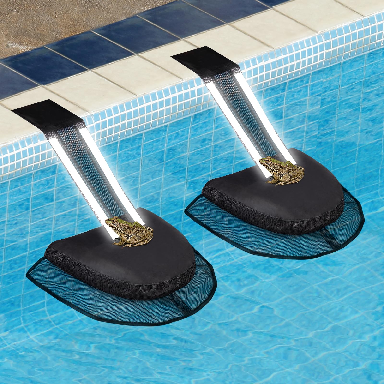 LCHUANG Pool Animal Escape Ramp black model front view