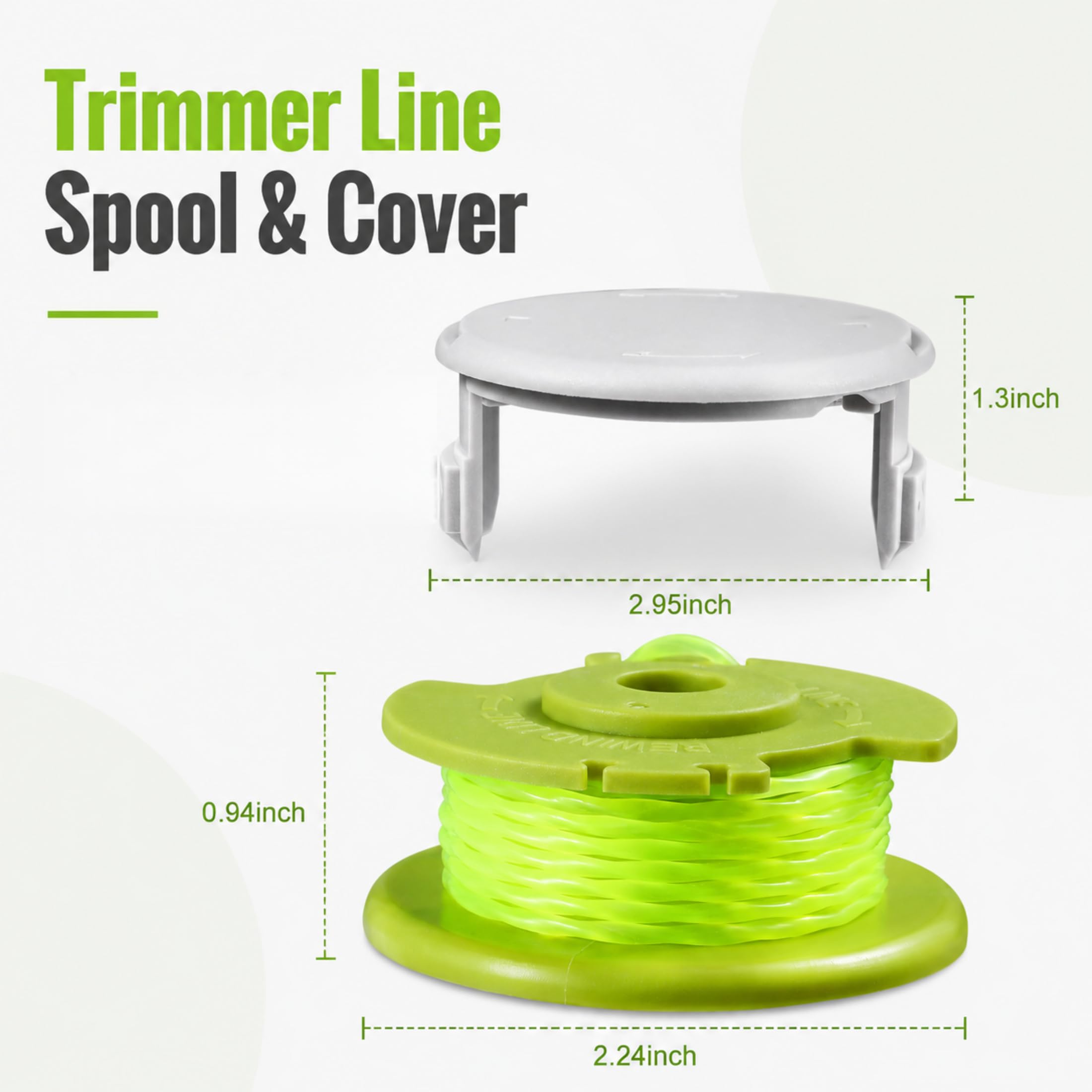 LCJZSET trimmer line spool with yellow colour and copolymer nylon resin