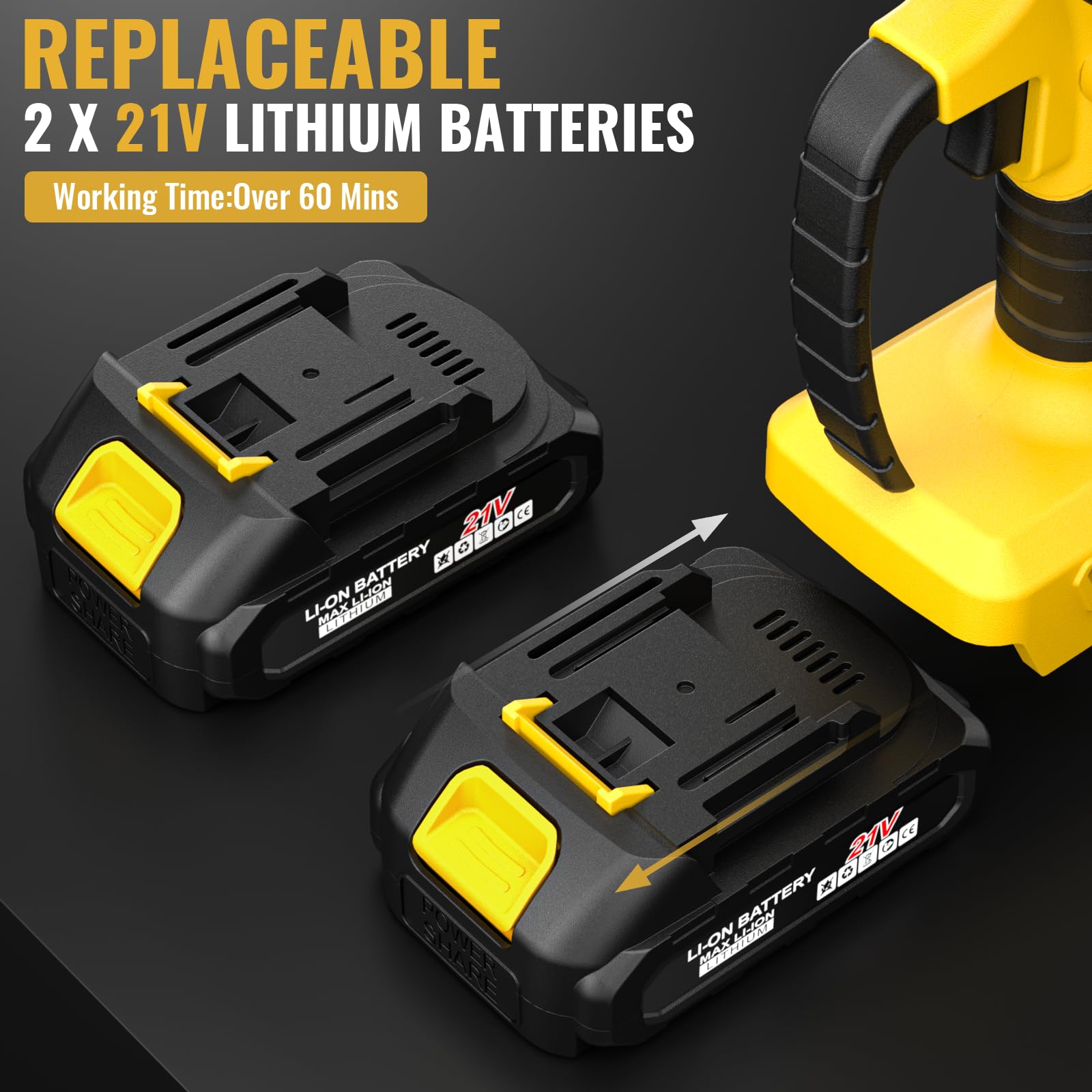 LCOIEDU Mini Chainsaw in a durable plastic case