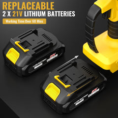 LCOIEDU Mini Chainsaw in a durable plastic case