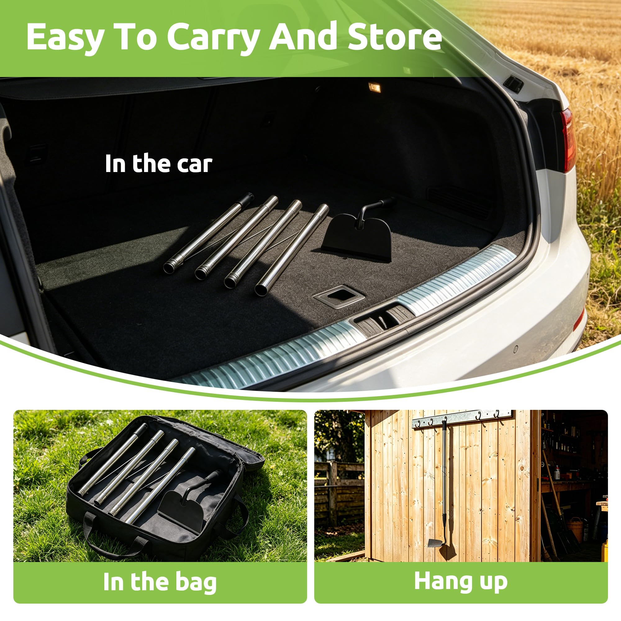 Lcokeiy cultivator garden tool showing ergonomic design