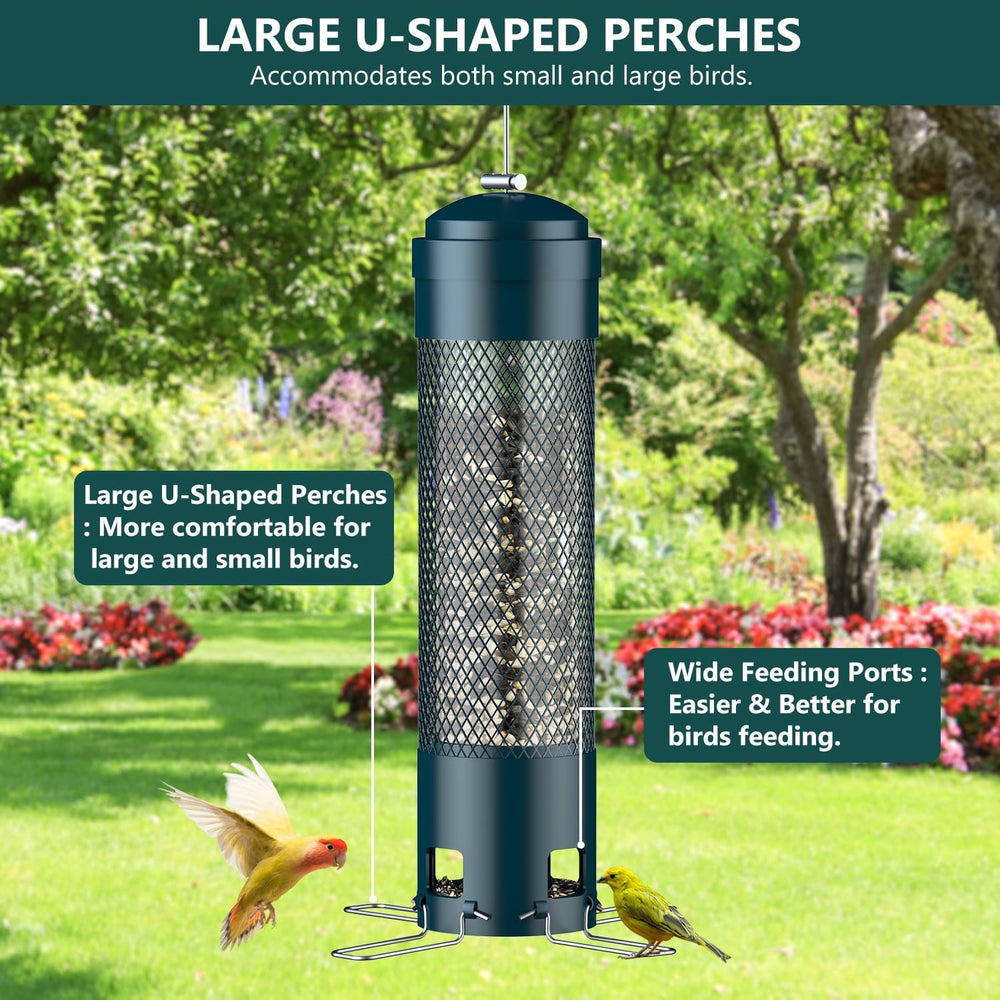 LCSEVEN bird feeder in a garden setting