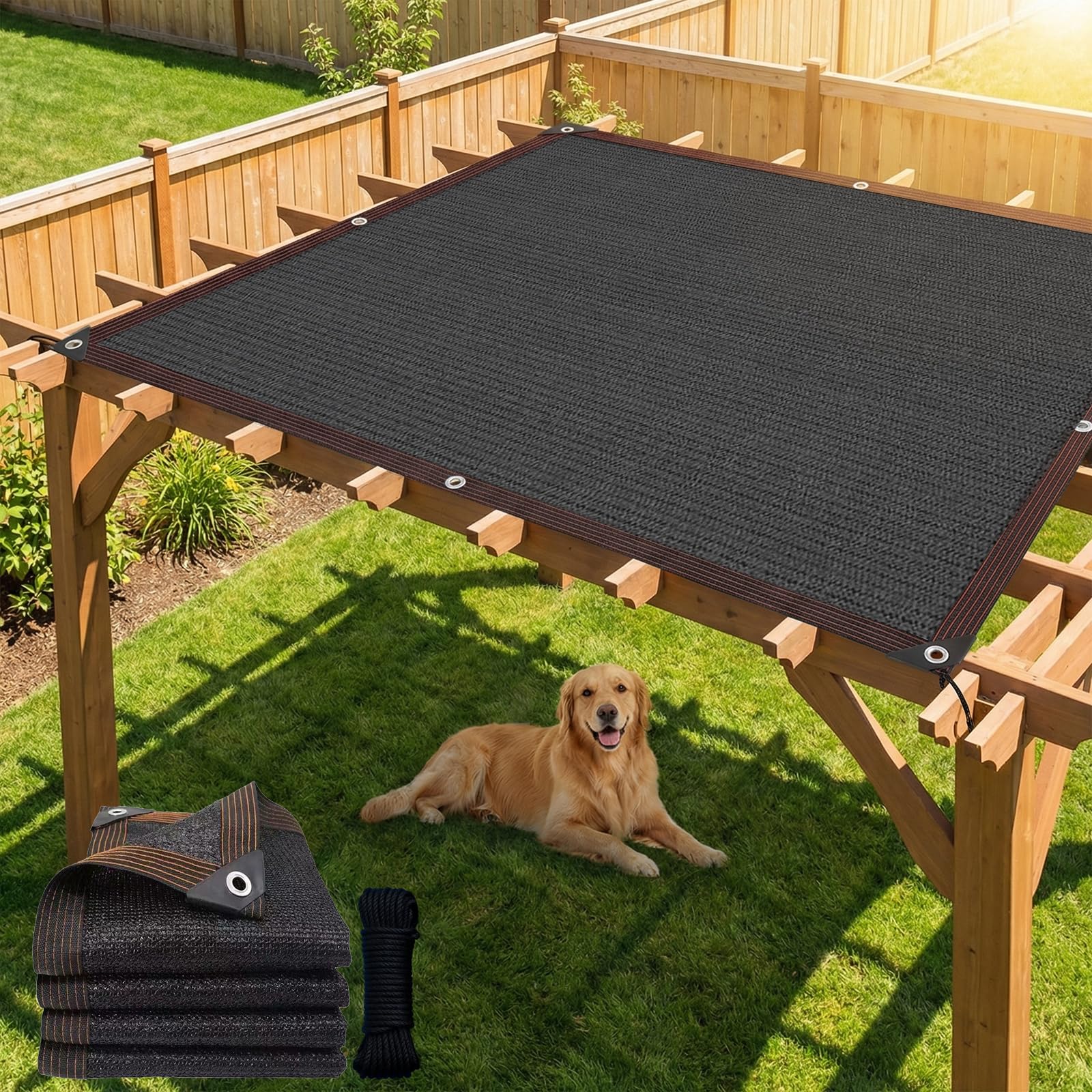 LCYFBE 6 x 6 FT shade cloth front view