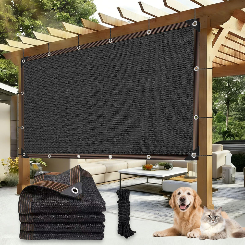 LCYFBE 90% Shade Cloth front view in black