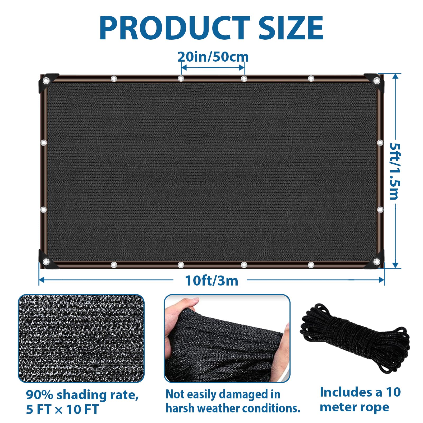 LCYFBE Shade Cloth spread out in a garden