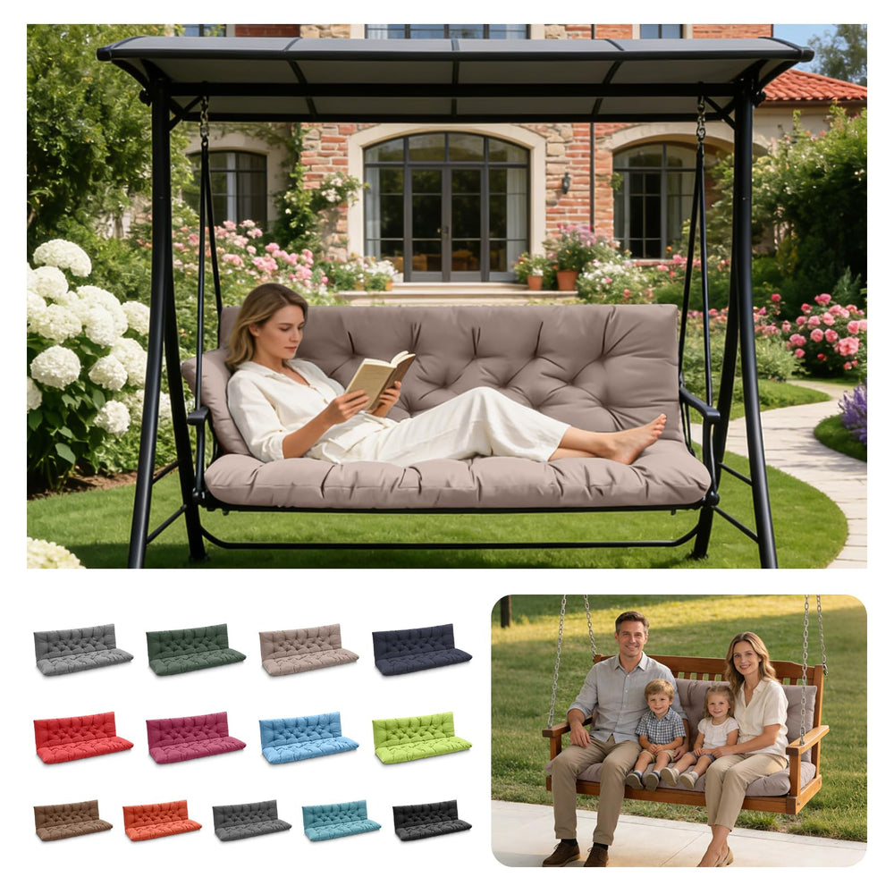 LCYY.TG Porch Swing Cushion Khaki front view