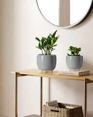 LE TAUCI ceramic plant pot showing silicone plug for drainage