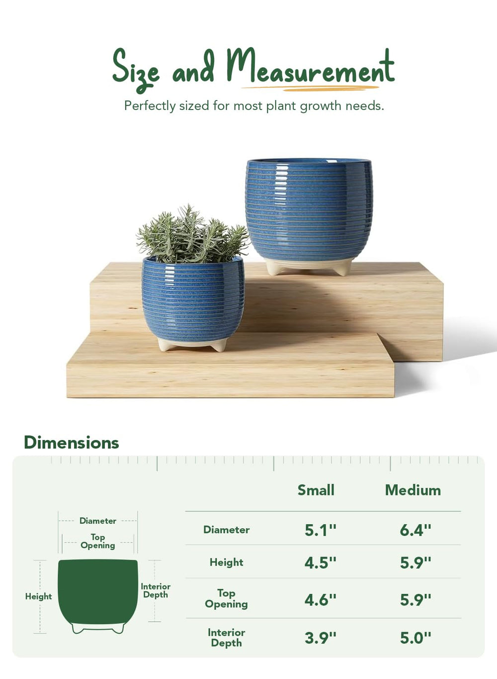 LE TAUCI ceramic pots on a modern shelf display