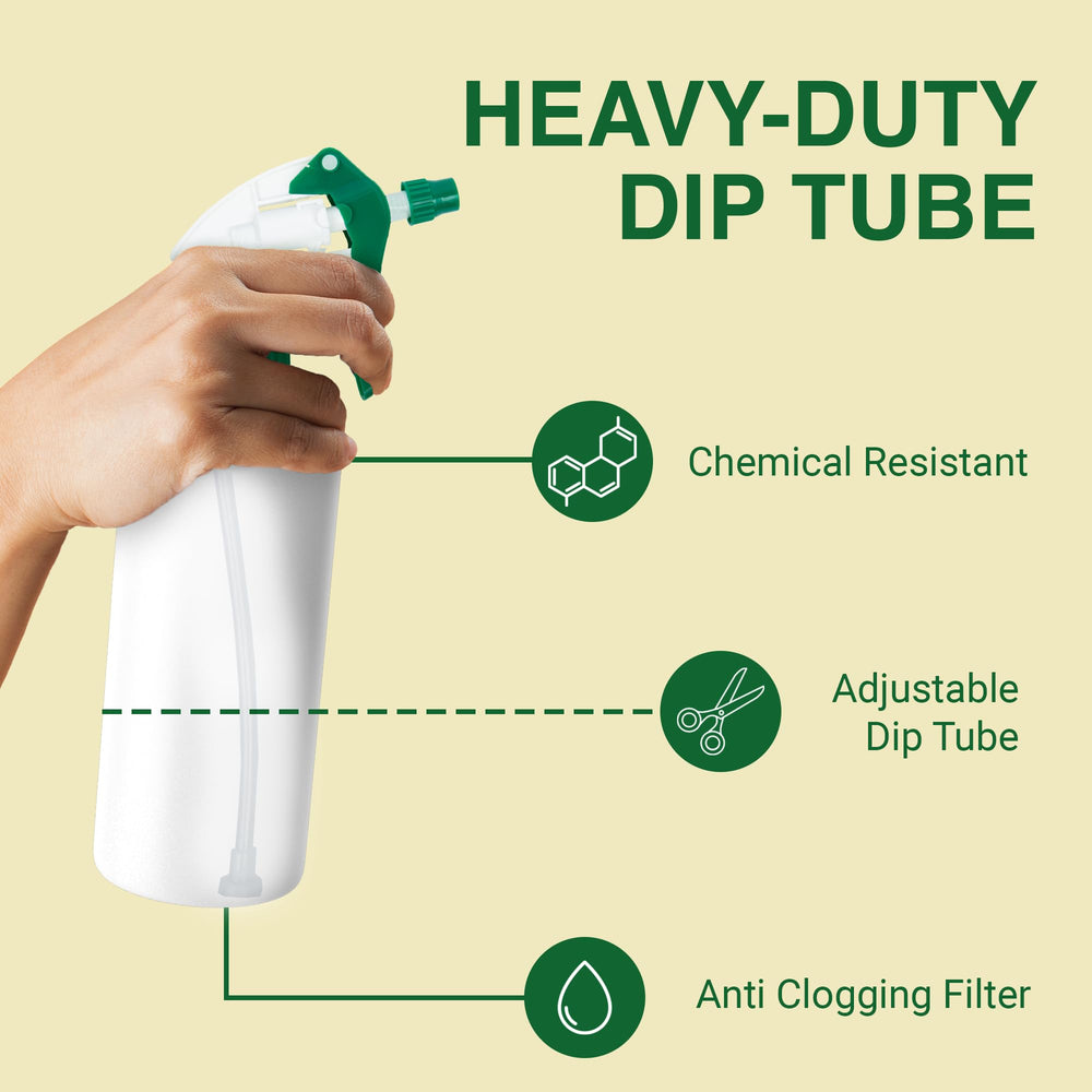 Leak-proof design of Heluva Green spray nozzle