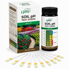 Leaping Lynx Soil pH Test Kit front view with 100 test strips