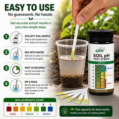 Leaping Lynx Soil pH Test Kit packaging with color reference chart