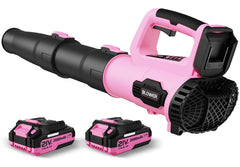 LEAPUL Leaf Blower Cordless Light Pink front view