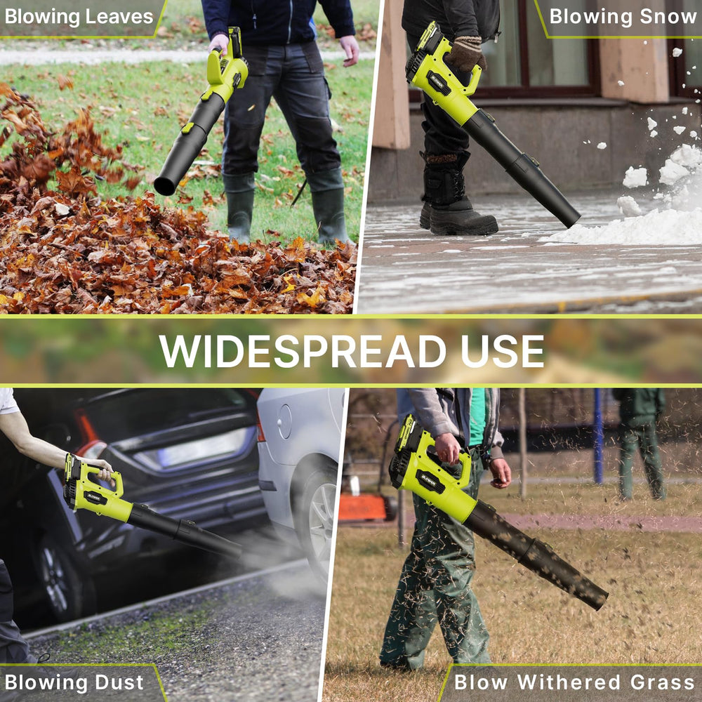 LEAPUL Leaf Blower Cordless packaging showing contents