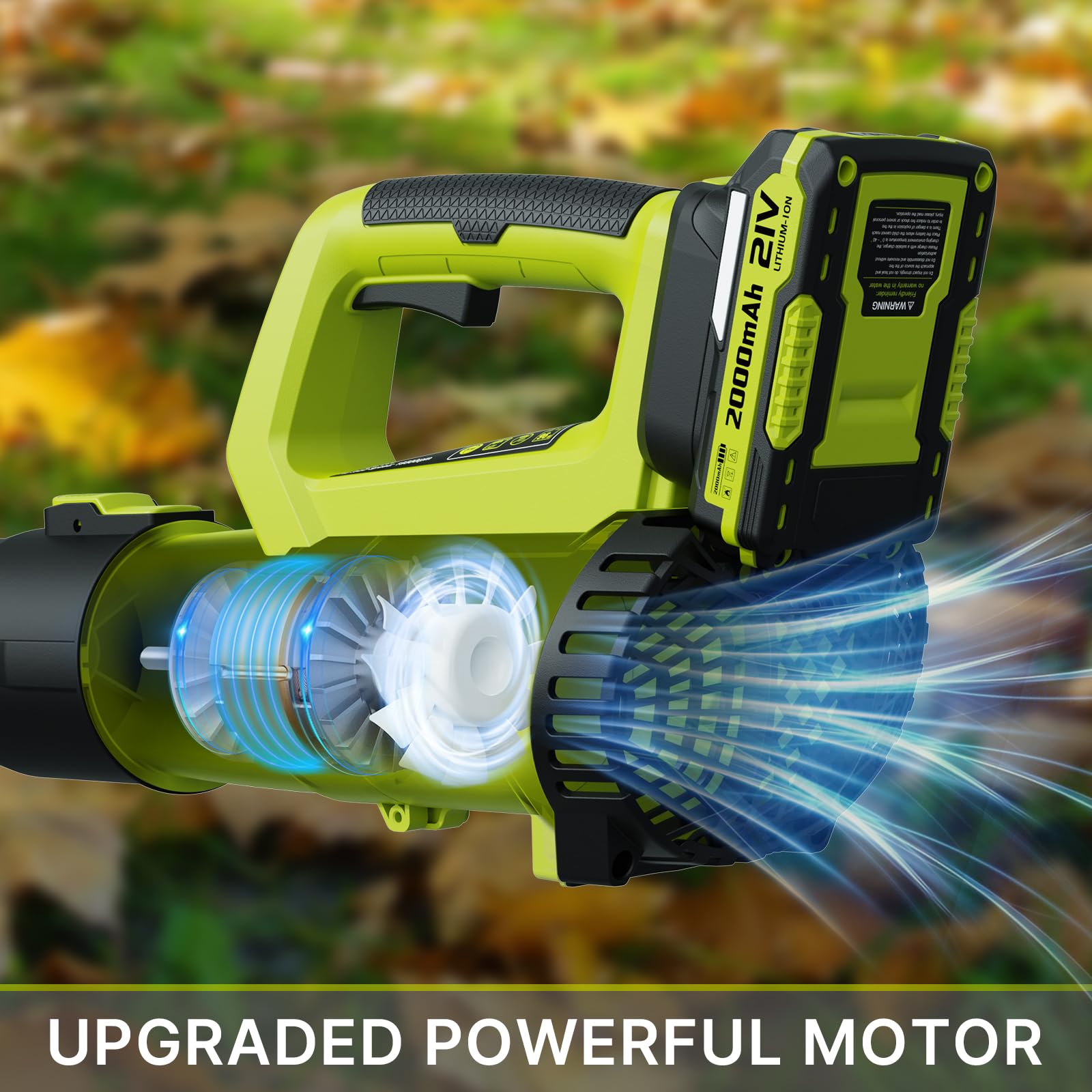 LEAPUL Leaf Blower Cordless with fast charger