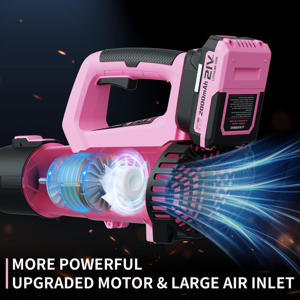LEAPUL Leaf Blower side view with blow tube attached