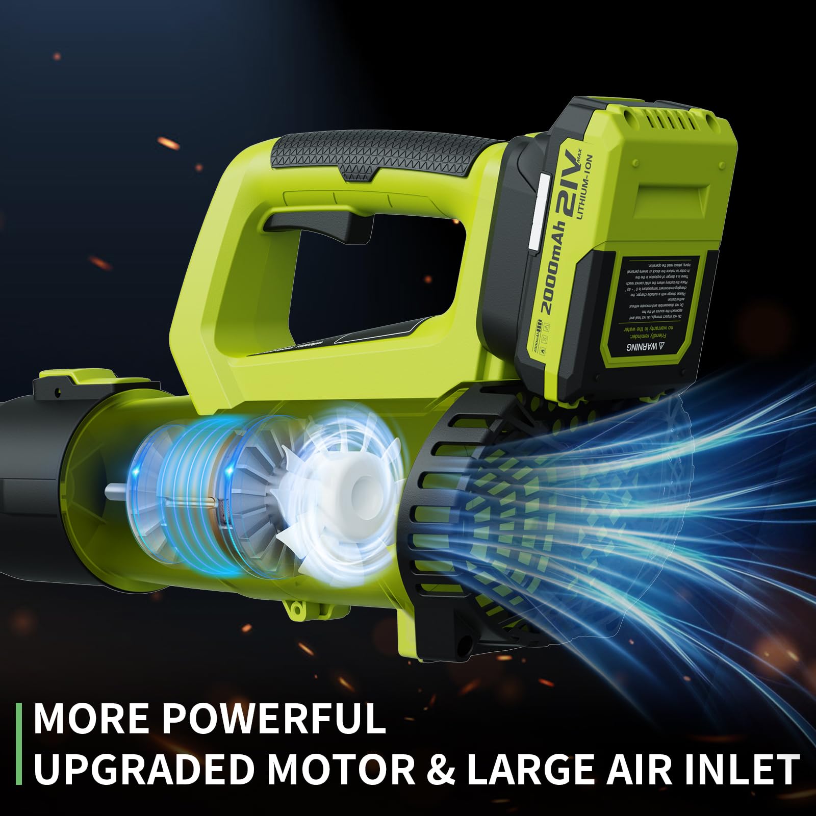 LEAPUL Leaf Blower with battery and charger