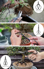 Leather organizer bag for bonsai tools