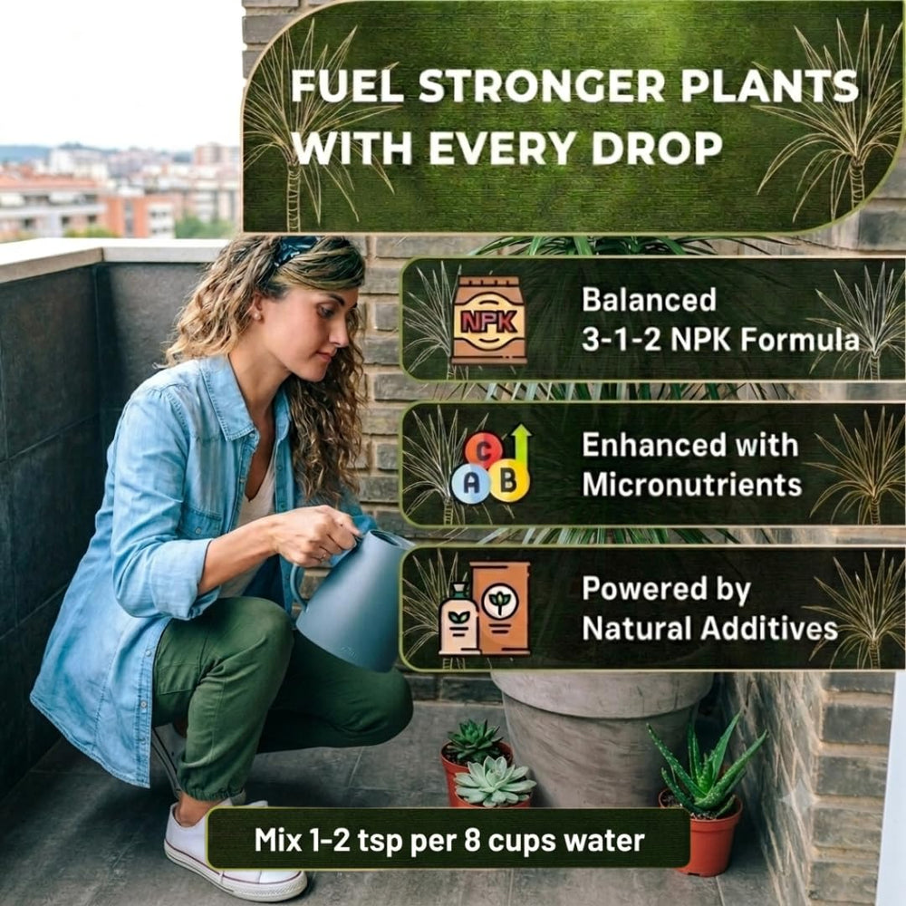 Leaves and Soul Dracaena Plant Fertilizer Liquid with water mixing