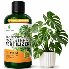 Leaves and Soul Monstera Fertilizer Liquid 8 oz bottle front view