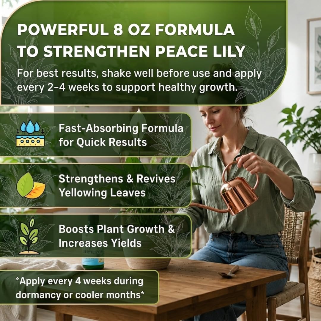 Leaves and Soul Peace Lily Fertilizer packaging details