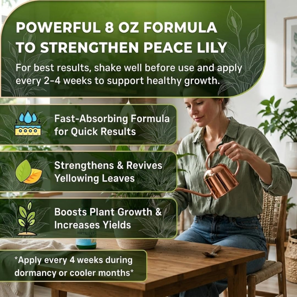 Leaves and Soul Peace Lily Fertilizer packaging details