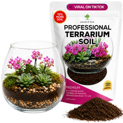Leaves and Soul terrarium soil mix 2.2 quarts bag front view