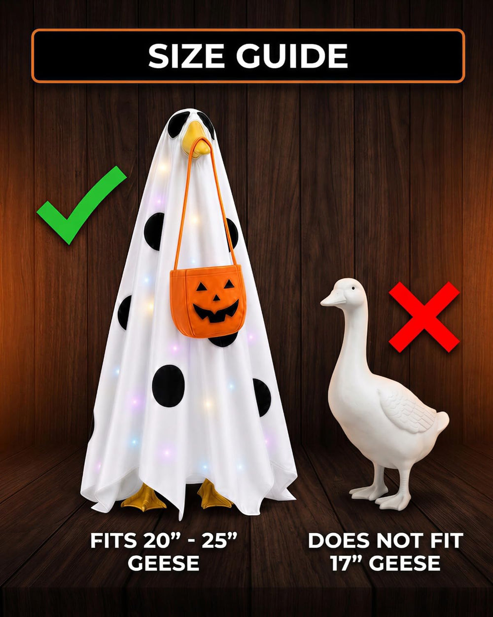 LED light wire glowing under the ghost costume