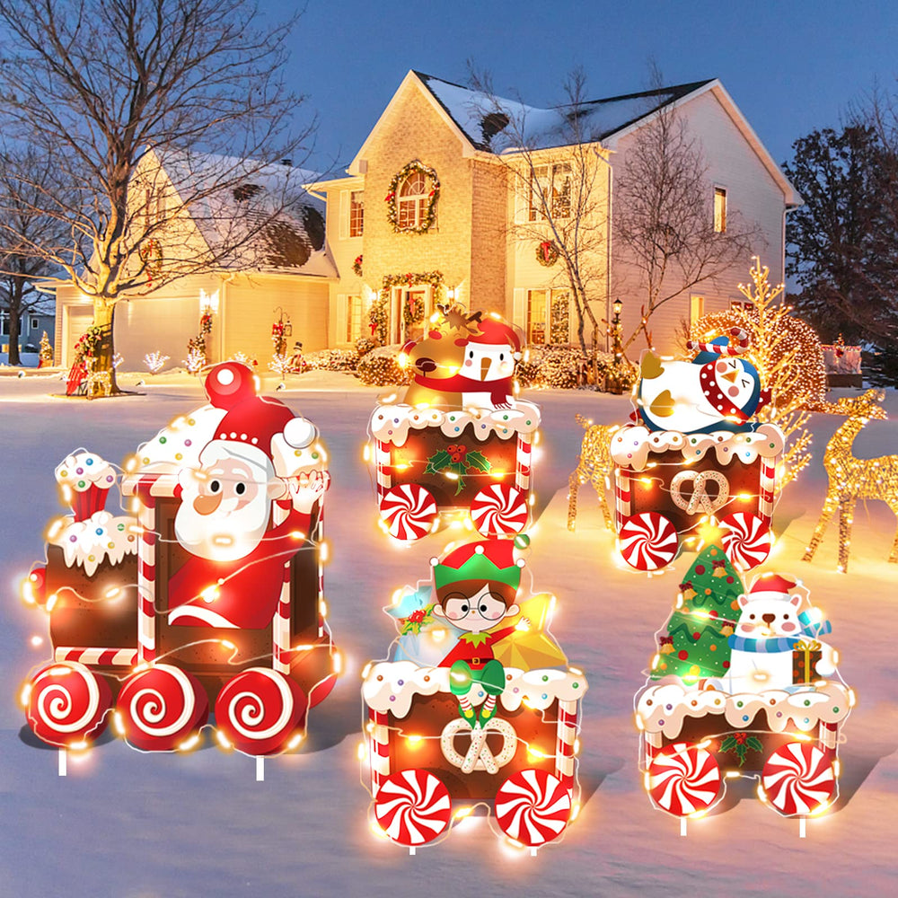 LED string lights for OuMuaMua Christmas Train decorations