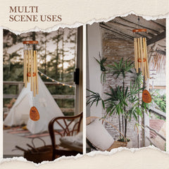 Leebbsin wind chime in a garden setting