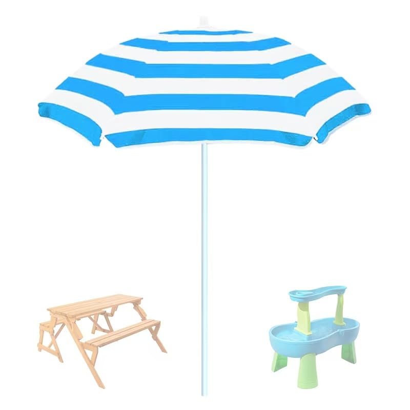 Legendcover Water Table Umbrella blue and white front view