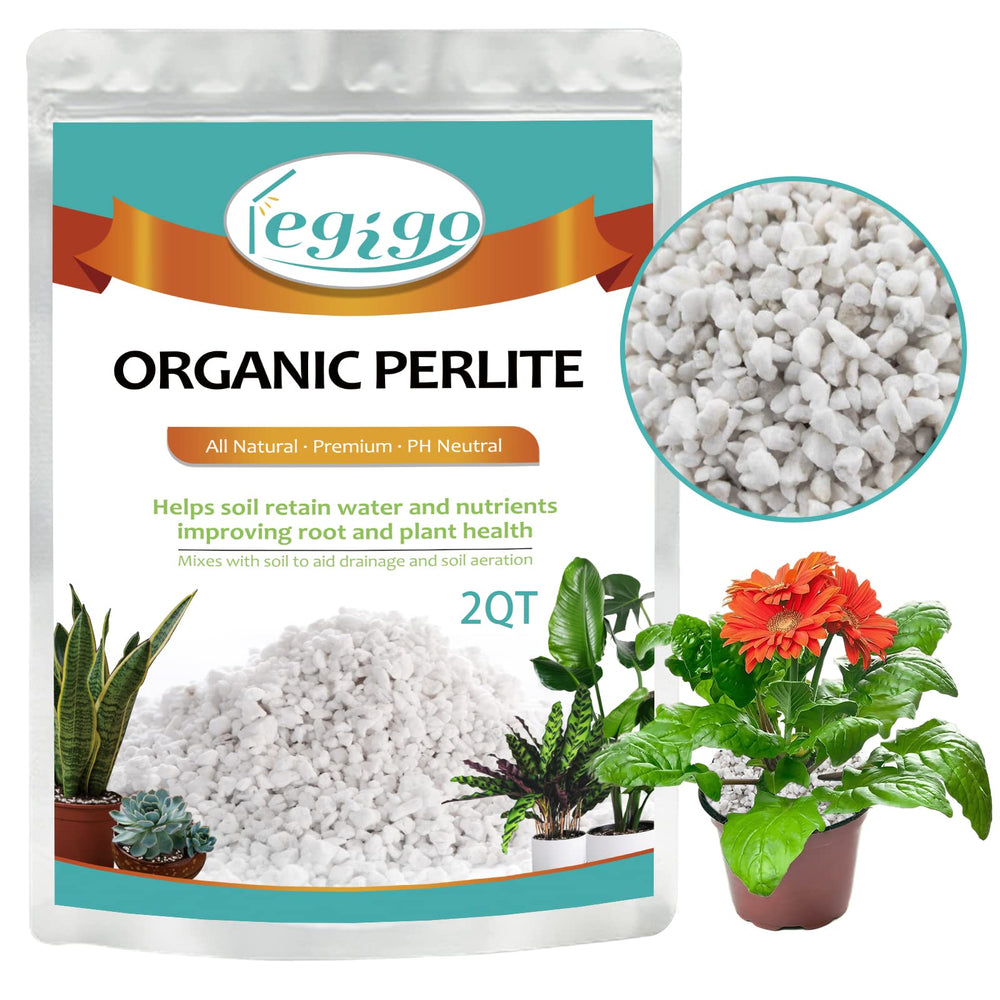 Legigo 2 Quarts Organic Perlite front view in resealable pouch