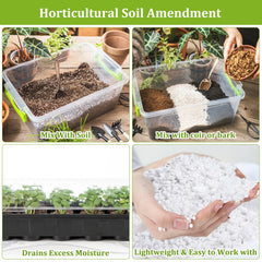 Legigo 26 quarts organic perlite in use for herb gardening