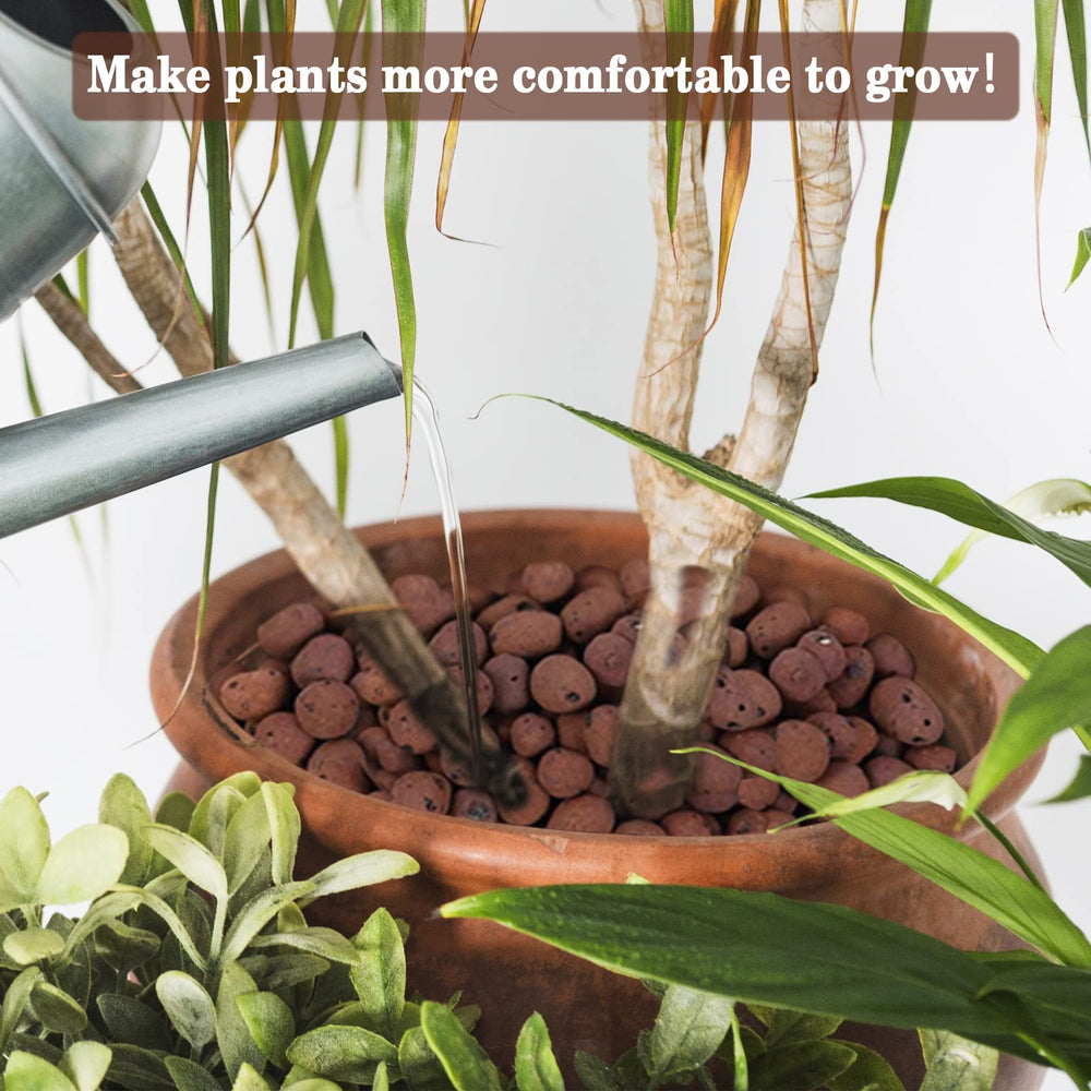 Legigo 2LB Leca Clay Pebbles in a garden setting