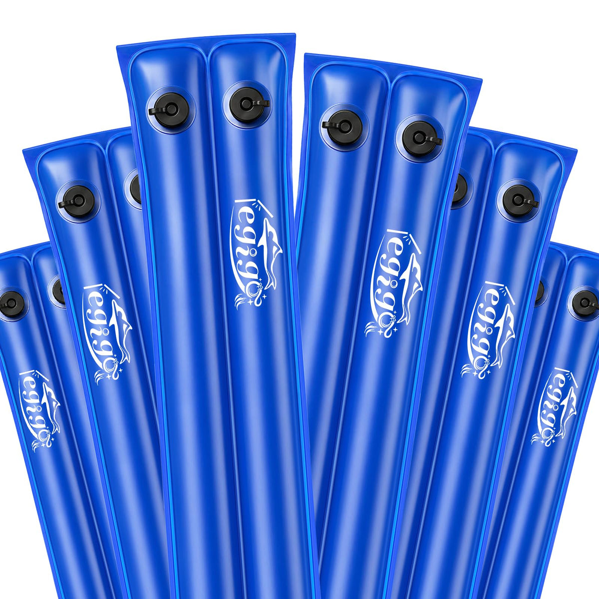 Legigo 8.5 FT pool cover water bag front view, blue