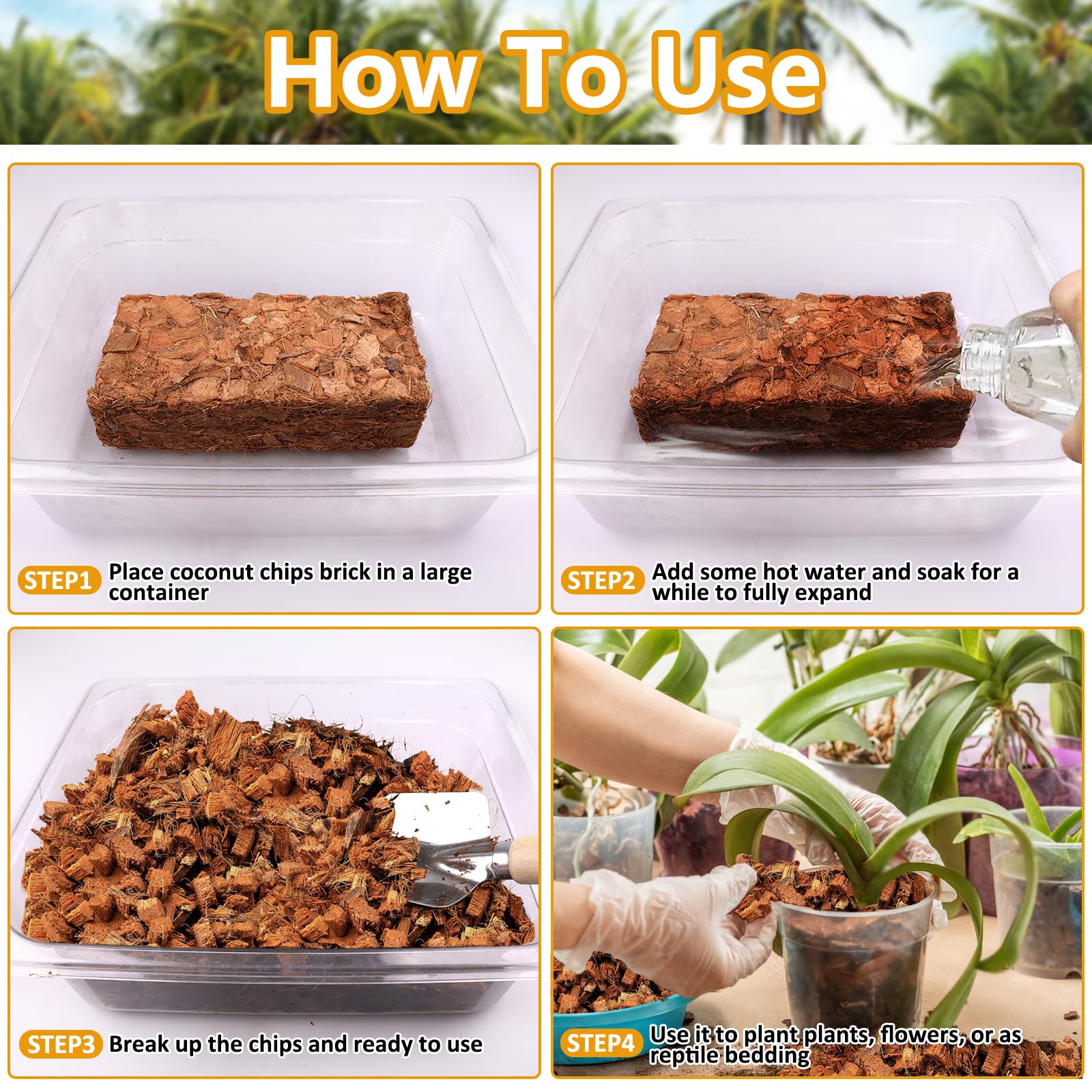 Legigo Coco Chips for Plants used in garden bed with vegetables