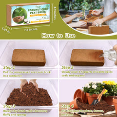 Legigo Coco Coir Brick packaging with product details